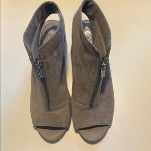 Coconuts by Matisse Shoes - Matisse Tan faux suede sandal with zipper detail, Coconuts by Matisse Shoes - Matisse Tan faux suede sandal with zipper detail,